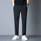 Men's casual pants straight leg slim fit elastic waist jogging pants Korean classic blue black gray men's pants plus size 4XL5XL