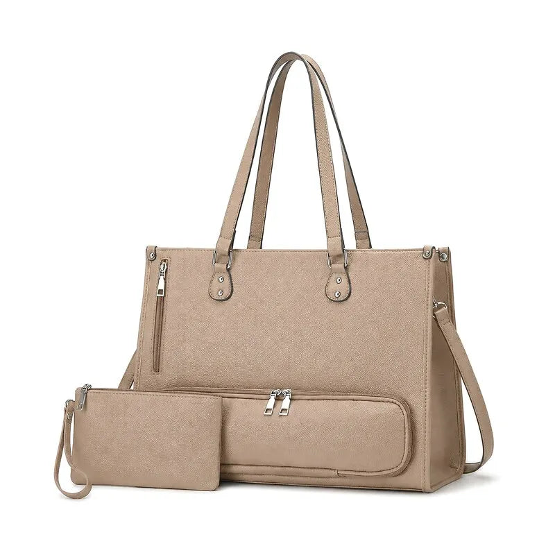 Women’s Tote Bag 2025 New, Large Capacity Handbag, Multi-Functional Laptop Work Shoulder Bag and Briefcase