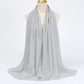 Muslim Chiffon Hijabs For Woman Long Solid Color Head Wrap For Women Shawls Scarves Ladies Muslim Veil Hijab