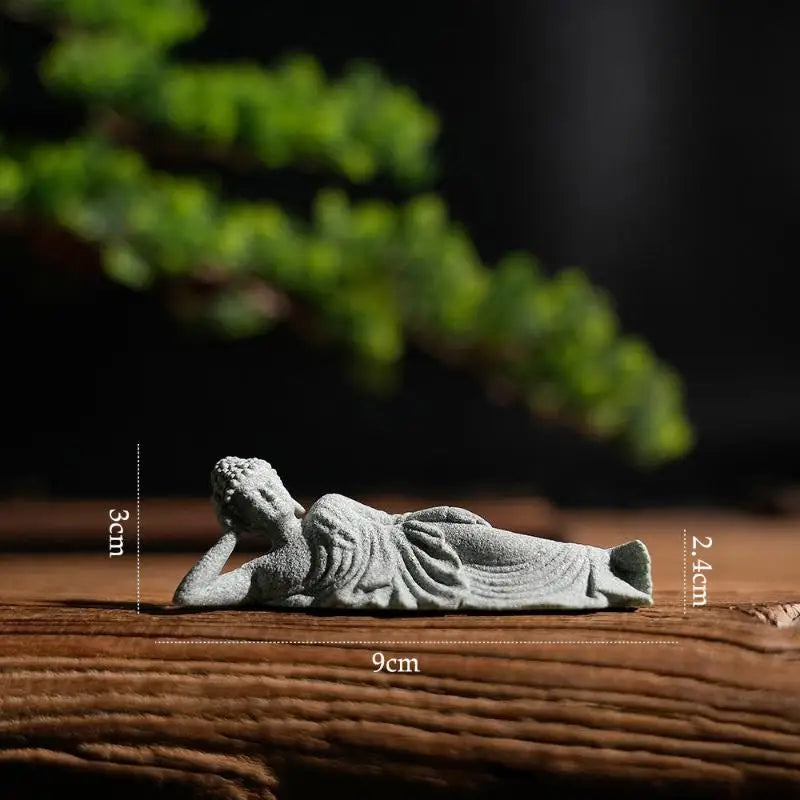 ♥Buddha Statue Set – Sandstone Finish, Various Poses, Zen Home Decor for Meditation & Spiritual Space
