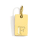 Polished Stainless Steel Square Gold Color Pendant Hang 26 Letters DIY Bracelet Pet Collar Necklace Jewelry Making