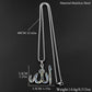 Islamic Arabic Allah God Name Pendant Necklace for Women Men Stainless Steel Gold Color Islam Muslim Chain Amulet Jewelry Gift