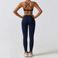 Sportswear Yoga Set Women's Workout Clothes Athletic Wear Sports Gym Legging Seamless Fitness Bra Crop Top Long Sleeve Yoga Suit