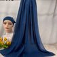 110colors Modal Hijab with Modal Undercap Set Basic Stretchy Pullover Headscarf Thin Breathable Sunscreen Head Wrap Hijabs Scarf