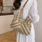 New Summer Straw Crochet Bag Leisure Vacation Weave Shoulder Bag Casual Beach Women's Handbags Ladies/Girls