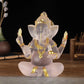 Handmade Resin Lord Ganesha Statue Elephant God Ganpati Figurine for Home Altar Hindu Decor Prosperity Gift