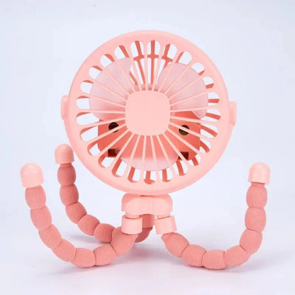 Multi Functional Student Baby Stroller Portable USB Mini  USB Rechargeable Handheld Electric Fan for Home 3 Speeds