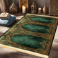 VIKAMA Luxury Islamic Prayer Mat with Tassels, Foldable Family Prayer Rug, Portable Indoor/Outdoor Muslim Prayer Mat