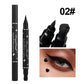 2 in 1 Black Eyeliner Stamp Waterproof Sweat-proof Dual-ended Liquid Eyeliner Quick Dry Easy Applying Eyeliner Pen Lazy Makeup