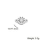 EUEAVAN 5pcs Stainless Steel Charms for Jewelry Making Leaves Lotus Flower Star Pendant Mini Charm Necklace Bracelet DIY Gifts