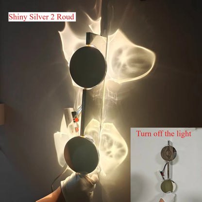 Creative Art Corrugated LED USB Rc and Wiring Wall Lamps Bedroom Bedside Shadow  Sconces Aisle Porch Corridor Atmosphere  Light