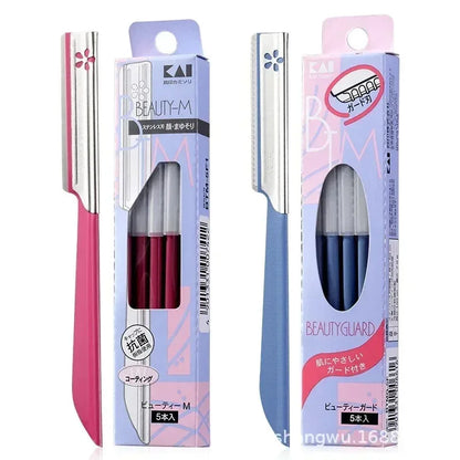 5pcs Eyebrow Epilator Sets for Women Makeup Beauty Eyebrows Hair Removal Styling Tool Steel Blade Facial Sourcil Razor Trimmer