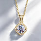 0.5ct-1.0ct VVS1 D Color Moissanite Necklace 925 Soild Sterling Sliver Chain with Certificate Fine Jewelry for Woman Jewelry