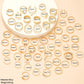 58PCS Vintage Heart Snake Butterfly Rings Set for Women Fashion Metal Gold Plated Geometric Hollow Finger Ring Jewelry Gifts New