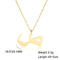 EUEAVAN Arabic Letter Pendant Necklace for Women Men Stainless Steel Arab Initial Alphabet Necklaces Lucky Amulet Muslim Jewelry