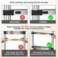 Telescopic Ladder Stainless Steel,load 150kg, Convenient Extendable ,For Pulling Walls, Changing Light Bulbs,Repairing Roofs,RV