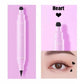 2 in 1 Black Eyeliner Stamp Waterproof Sweat-proof Dual-ended Liquid Eyeliner Quick Dry Easy Applying Eyeliner Pen Lazy Makeup