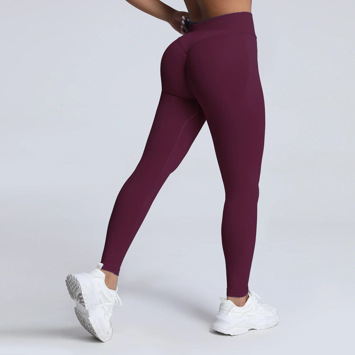 VEQKING Scrunch Butt Women Yoga Pants Seamless Sports Leggings Low Waist Gym Fitness Tights Quick Drying Fall Warm Workout Pants