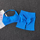 2 Pieces Yoga Suit for Women Seamless Fitness Gym Clothes Halter Sports Bra Matching Shorts Workout Sets Gym Set Outfit