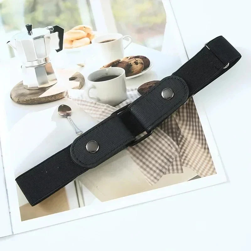 2024 Canvas Adjustable Elastic Waist Band Invisible Belt Buckle-Free Belts for Women Men Jean Pants Dress No Buckle Easy To Wear