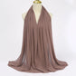 Muslim Chiffon Hijabs For Woman Long Solid Color Head Wrap For Women Shawls Scarves Ladies Muslim Veil Hijab