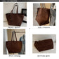 Suede Tote Bag Fashionable Women Shoulder Bag, Designer for Travel Large Capacity Shopping Pocket Office Briefcase New Sac Luxe