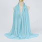 Muslim Chiffon Hijabs For Woman Long Solid Color Head Wrap For Women Shawls Scarves Ladies Muslim Veil Hijab