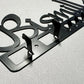Charming Islamic Metal Key Holder & Wall Art - Arabic Calligraphy Decor with Rustic Finish, Ideal Muslim Gift for Home