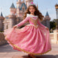Girl Aurora Princess Dress Children Luxurious Cosplay Costume Rose Pink Briar Rose Outfit Kids Carnival Birthday Party Clothing
