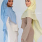 110colors Modal Hijab with Modal Undercap Set Basic Stretchy Pullover Headscarf Thin Breathable Sunscreen Head Wrap Hijabs Scarf
