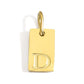 Polished Stainless Steel Square Gold Color Pendant Hang 26 Letters DIY Bracelet Pet Collar Necklace Jewelry Making