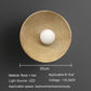 Nordic Creative Retro Round Wall Lamp Wabi-sabi Resin Sconces for Living Room Bedroom Bedside Hotel Corridor Decor Lighting