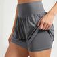 Women's sports shorts, sportswear, double-layer running shorts, 2-in-1 beach shorts, summer gym fitness training, jogging shorts