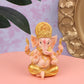 Resin Bar Counter Cashier Desktop DIY Home Decoration Gold Lord Ganesha Buddha Statue Elephant God Sculptures Ganesh Figurines