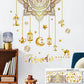 Eid Mubarak Wall Stickers Moon Star Lantern Ramadan Kareem Wall Decals Muslim Islamic Window Sticker Decorations for Home 2026