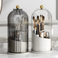 2026 360° Dressing Table Pen Holder Lipstick Storage Rack  Rotating Makeup Brush Storage Tube Dust-proof Partition Storage Box