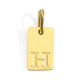 Polished Stainless Steel Square Gold Color Pendant Hang 26 Letters DIY Bracelet Pet Collar Necklace Jewelry Making