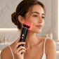 3-in-1 Red Light Therapy Facial Massager for Face & Neck, Skin Firming & Tightening Beauty Device, Face Lifting Sculpting Tool for Puffiness Care, Portable Rechargeable Skincare Massager for Women