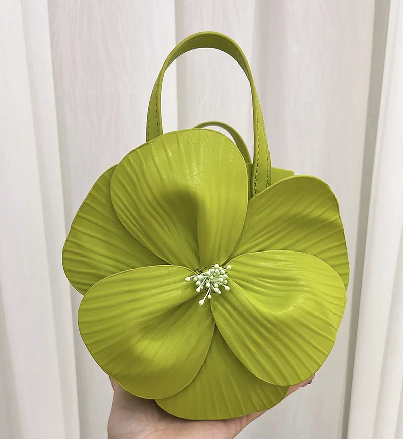 Fashion Flower Petals Evening Bag Purse Clutch Bag Crossbody Prom Women Luxury Wedding Party Crossbody Day Bag