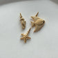 EMANCO Fashion Marine Animals Charms Shell Fish Tail Hippocampus Japonicus Stainless Steel Pendants for Jewelry Making Bulk