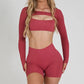 2/3PCS NoLogo Seamless DVision Yoga Set Women Workout Scrunch Leggings Strappy Sports Bra Fitness Gym Shorts Workout Suits XP65