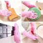 Silicone Dishwashing Gloves for Kitchen Dishwashing Laundry Scrubbing Gloves Household Soft Bristles Cleaning Pet Bathing Gloves