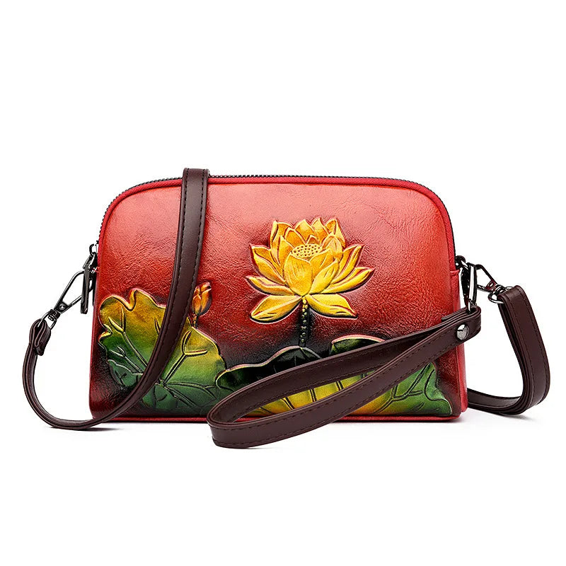 Large Capacity Three-Layer Women's Crossbody Shoulder Bag Fashionable Retro Handbag Mom Bag 2025 New Style PU Leather Bag