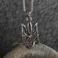 Vintage Gothic Skull Jesus Cross Pendant Necklace Catholic Jewelry for Men Punk Religious Amulet Necklace
