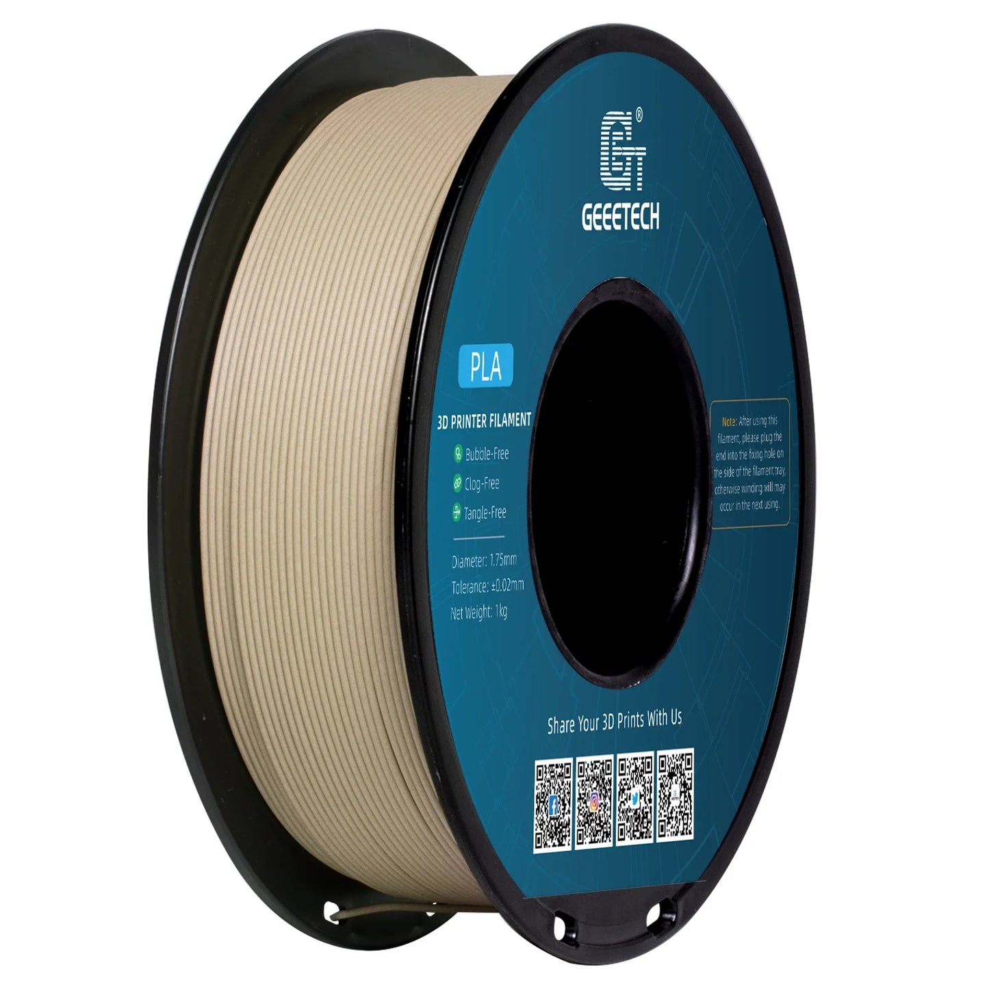Geeetech 3d printer Filament PLA PETG Plastic 1kg 1.75mm,Tangle-Free, 3d printing wire materials, black, white, vacuum packaging