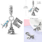 2026 Hot Sale Charms Bead 925 Sterling Sliver Pink Butterfly Luminous Firefly Dangle Fit Bangle Bracelet Necklace DIY Jewelry