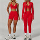 Yoga Set 2/3PCS Gym Clothes Women Tracksuit Workout Outfits Fitness Set Sportswear High Waist Leggings Sports Bra Athletic Wear