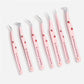 6 Types False Eyelash Tweezers Stainless Steel Anti-static Pincet Curved Strip 3D Lashes Extension Tweezer Makeup Tools