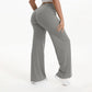 NCLAGEN SoftMotion Straight Leg Bottoms Women's Mid-Waist Yoga Pants GYM Leggings Naked Feel Pilates Running Sports Trousers
