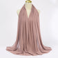 Muslim Chiffon Hijabs For Woman Long Solid Color Head Wrap For Women Shawls Scarves Ladies Muslim Veil Hijab